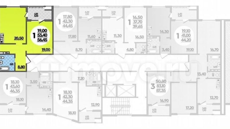 Продажа 1-комнатной квартиры от застройщика, 56.5 м²,                                                     Анапа