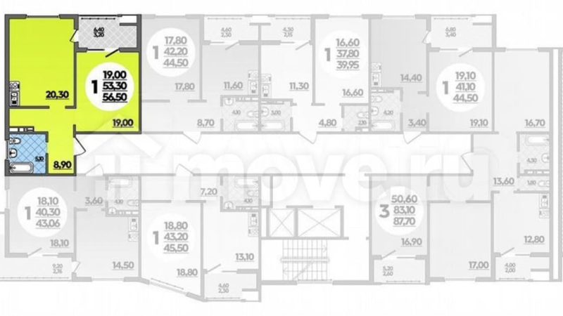 Продажа 1-комнатной квартиры от застройщика, 56.5 м²,                                                     Анапа