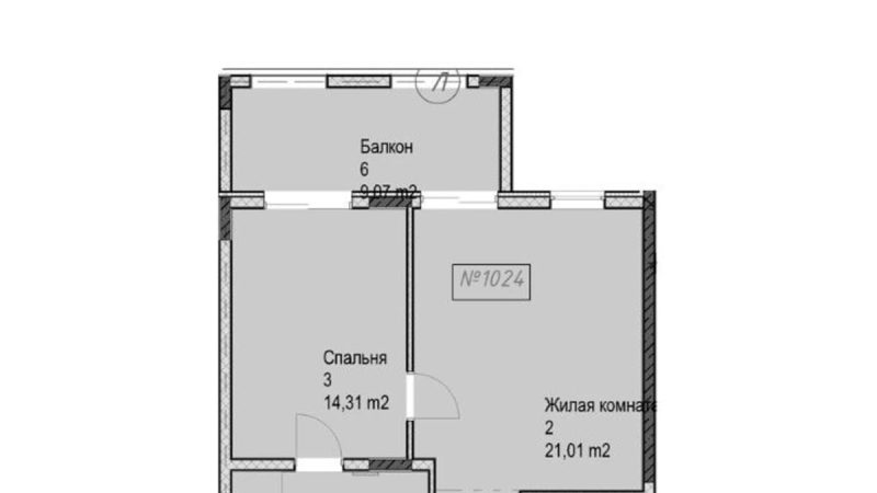 Продаем 1-комнатные апартаменты от застройщика, 57.2 м², Анапа, Корпус                                                     3