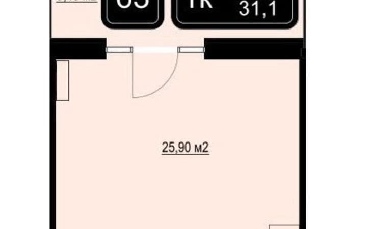 Продаем 1-комнатные апартаменты от застройщика, 40.5 м², Анапа, Пионерский проспект, Дом                                                     1