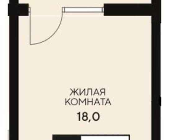 Продажа студии от застройщика, 25.9 м², Анапа, Анапское шоссе,                                                     18к2