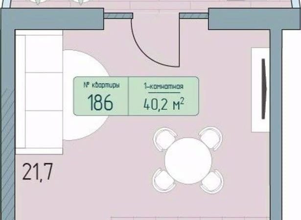 Продаю 1-комнатные апартаменты от застройщика, 46.5 м², Анапа, дом                                                     1