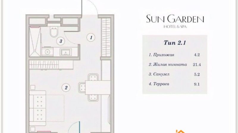 Продам 1-комнатные апартаменты от застройщика, 39.9 м², Анапа, Дом                                                     2