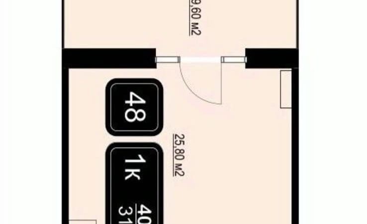 Продаем 1-комнатные апартаменты от застройщика, 40.6 м², Анапа, Пионерский проспект, Дом                                                     1
