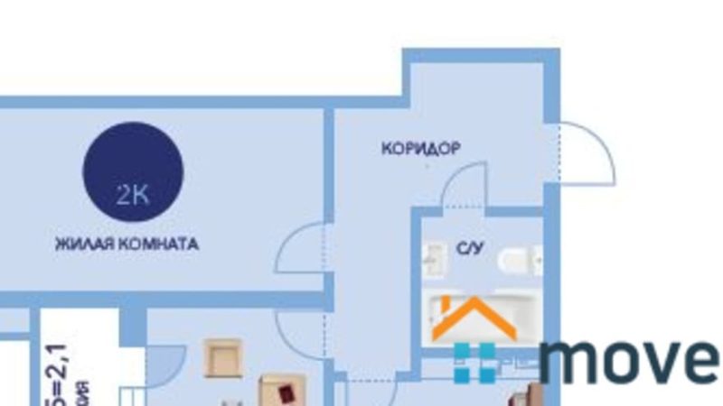 Продается 2-комнатная квартира от застройщика, 55.4 м², Анапа, Дом 241 Корпус                                                     2