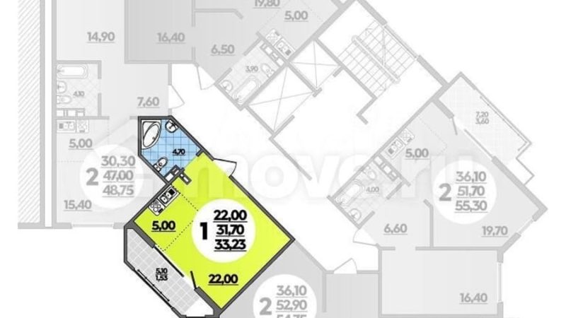 Продаю студию от застройщика, 33.2 м²,                                                     Анапа